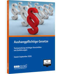 Aushangpflichtige Gesetze