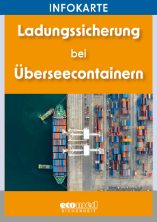 Infokarte Ladungssicherung bei Überseecontainern 