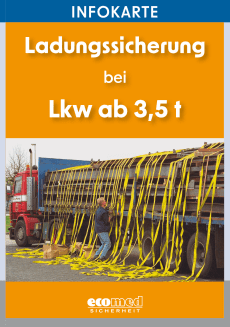Infokarte Ladungssicherung bei Lkw ab 3,5 t 